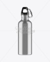 Download 500ml Steel Sport Bottle With Carabiner Mockup - Eye-Level Shot in Bottle Mockups on Yellow ...