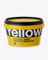 Download Plastic Paint Bucket Mockup - Front View (High-Angle Shot) in Bucket & Pail Mockups on Yellow ...