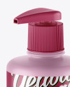 Download Matte Liquid Soap Bottle with Pump Mockup - Halfside View in Bottle Mockups on Yellow Images ...