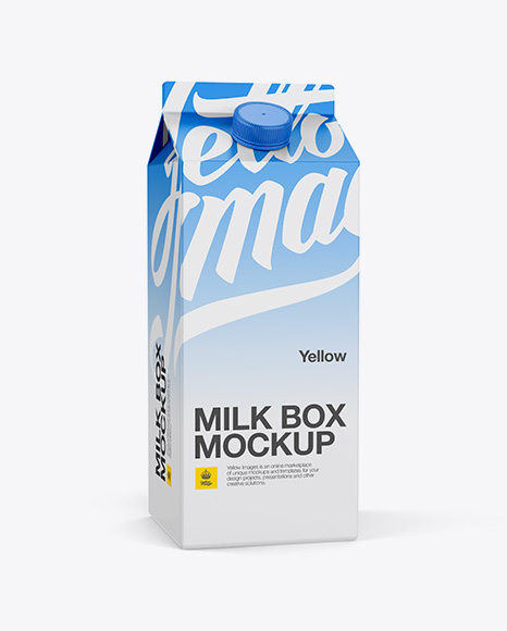 Download 0 5 Gal Milk Carton Mockup Halfside View In Packaging Mockups On Yellow Images Object Mockups Yellowimages Mockups