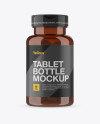Download Amber Pill Bottle Mockup - Front View in Bottle Mockups on ... Yellowimages Mockups