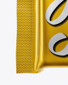 Download Matte Metallic Square Chocolate Bar Mockup - Front View in Pot & Tub Mockups on Yellow Images ...