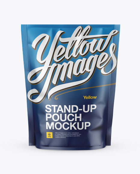 Download Matte Stand-up Pouch Mockup - Front View PSD Mockups by Igor Lezhanin