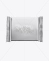 Download Metallic Square Chocolate Bar Mockup - Front View in Flow-Pack Mockups on Yellow Images Object ...