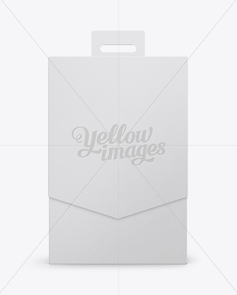 Carton Box Mockup - Front View in Box Mockups on Yellow Images Object Mockups