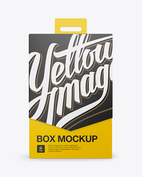 Download Cardboard Box Psd Mockup Yellowimages