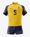 Download Men's Full Rugby Kit HQ Mockup - Front View in Apparel ...