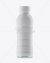 Download Clear PET Bottle In Matte Shrink Sleeve Mockup - Front View in Bottle Mockups on Yellow Images ...