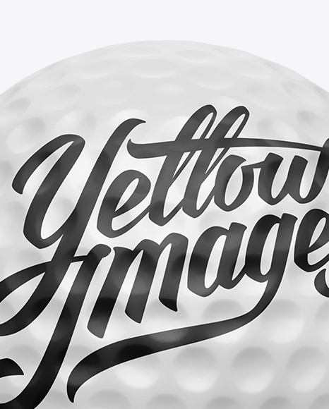 Matte Golf Ball Mockup   Front View PSD #2