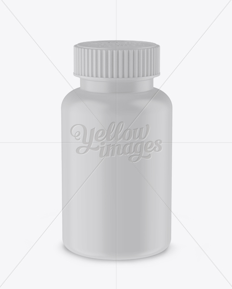 Free Matte Pill Bottle Mockup (High-Angle Shot)