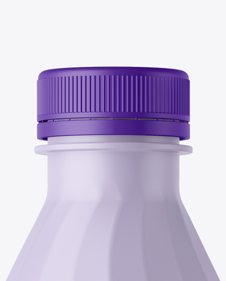 Matte Plastic Bottle Mockup   Front View PSD #2