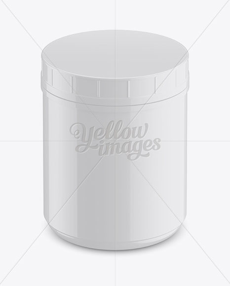 Download Glossy Sauce Jar Mockup In Jar Mockups On Yellow Images Object Mockups PSD Mockup Templates