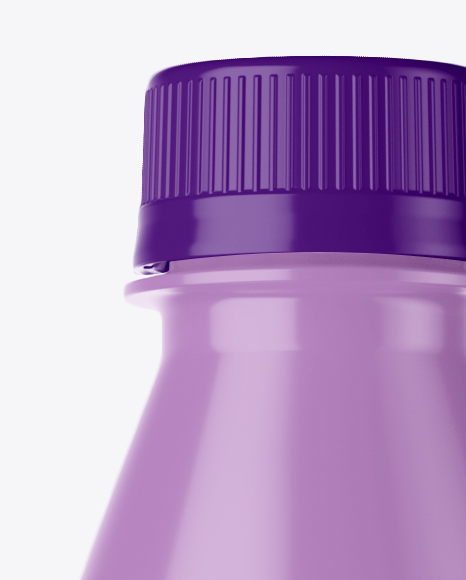 Download 1L Glossy Plastic Bottle Mockup - Front View in Bottle ...