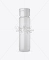 Frosted Glass Liqueur Bottle Mockup on Yellow Images Object Mockups