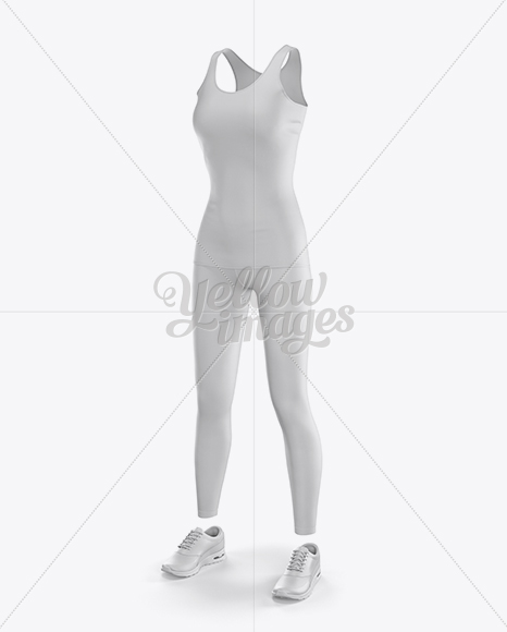 Women S Fitness Kit Mockup Halfside View In Apparel Mockups On Yellow Images Object Mockups