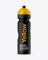 Download Matte Plastic Sport Bottle Mockup in Bottle Mockups on Yellow Images Object Mockups