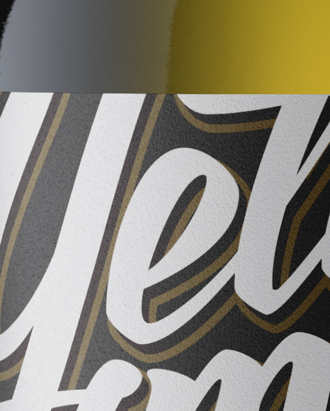 Antique Green Wine Bottle Mockup   Front View PSD #1