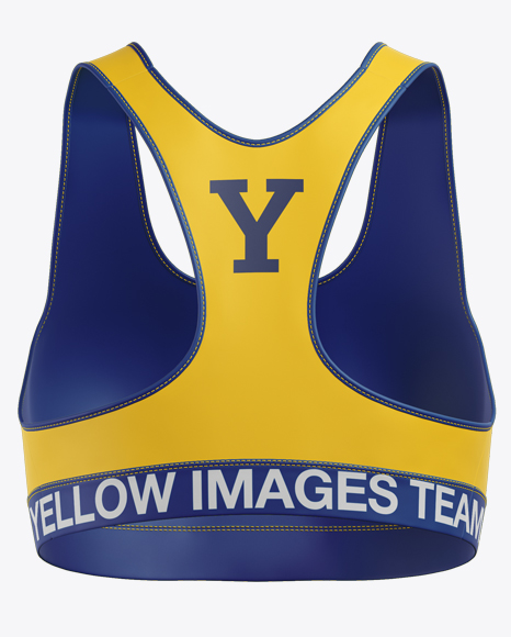 Download Women S Fitness Kit Mockup Back View In Apparel Mockups On Yellow Images Object Mockups