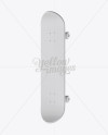 Skateboard Mockup - Halfside View on Yellow Images Object Mockups