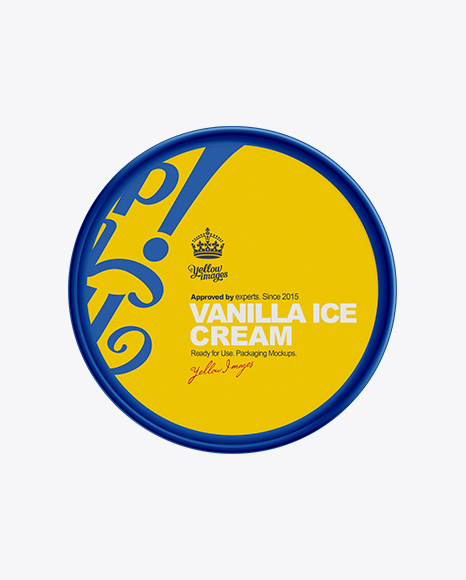 64oz Ice Cream Container Mock-up 64oz Ice Cream Container Mock-up