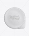 170g Yogurt Cup with Foil Lid Mockup on Yellow Images Object Mockups