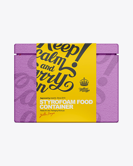 Download Styrofoam Box Mockup In Object Mockups On Yellow Images Object Mockups