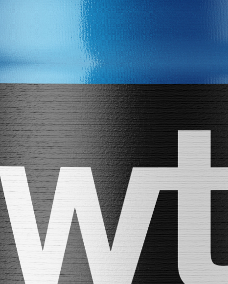 Metallic Bottle With Paper Label Mockup PSD #2