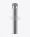 Metallic Plastic Sport Nutrition Bottle Mockup - Front View on Yellow