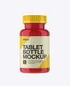 Download Glossy Pill Bottle Mockup - Front View in Bottle Mockups ... Yellowimages Mockups