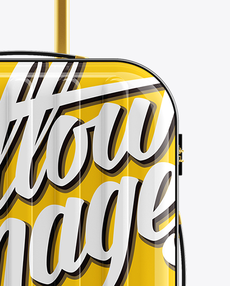 Travel Suitecase Mockup   Front View PSD #1