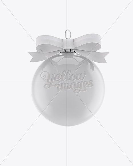 Download Glossy Christmas Ball Mockup Front View In Object Mockups On Yellow Images Object Mockups PSD Mockup Templates