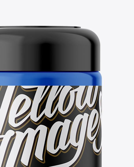 Plastic Jar Mockup   Front View PSD #3