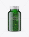 Download Green Fish Oil Bottle Mockup - Front View in Bottle Mockups on Yellow Images Object Mockups