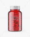 Red Fish Oil Bottle Mockup - Front View - Free Download Images High