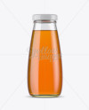 Download 330ml Clear Glass Apple Juice Bottle Mockup in Bottle Mockups on Yellow Images Object Mockups