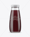 Download 330ml Clear Glass Plum Juice Bottle Mockup in Bottle Mockups on Yellow Images Object Mockups