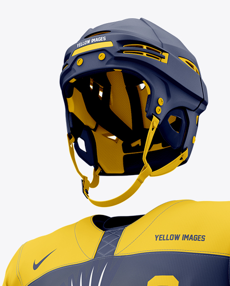 Download Men's Full Ice Hockey Kit mockup (Half Side View) in ...