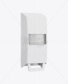 Closed Plastic Soap Dispenser Mockup - Halfside View on Yellow Images