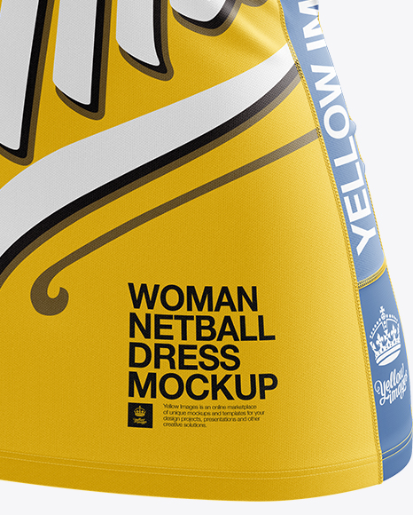 Download Tight Fit Netball Dress HQ Mockup - Halfside View in ...