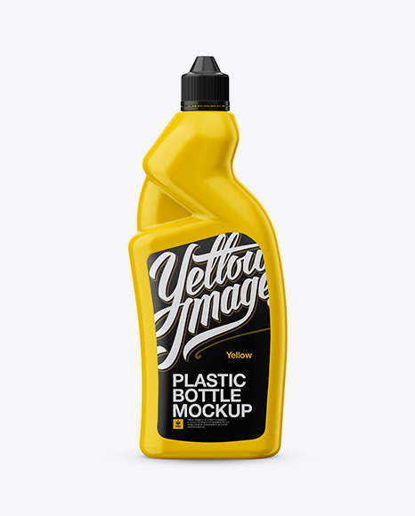 Download Glossy Plastic Bottle Mockup - Front View in Bottle ...