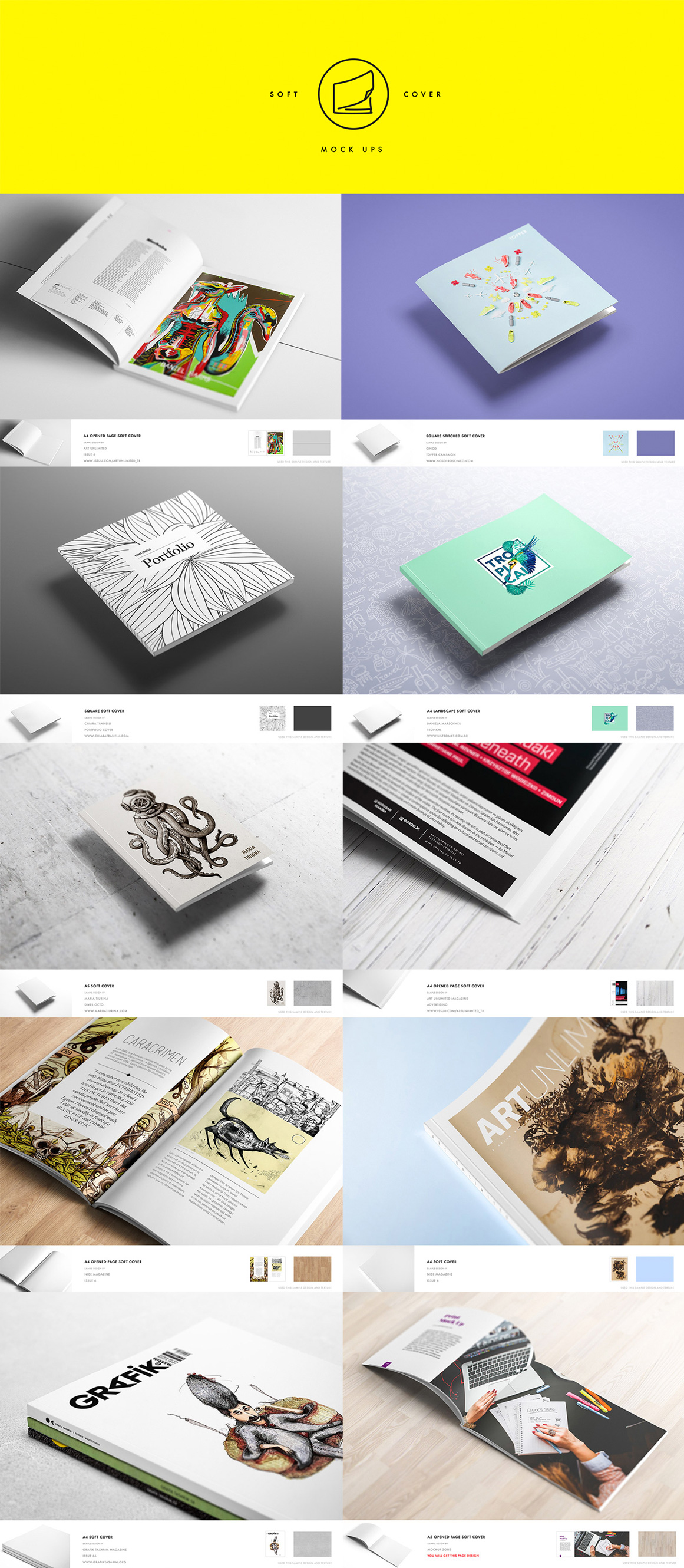 Download A5 Zine Mockup Yellowimages