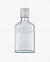 Clear Glass Vodka Bottle Mockup - Front View - Free Download Images