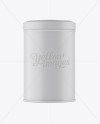 Matte Storage Jar Mockup - Front View