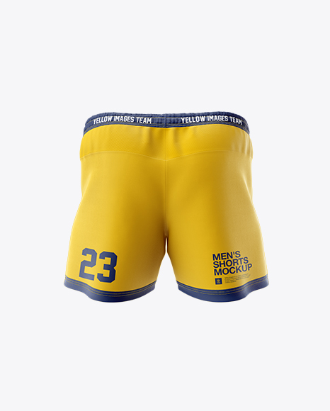 Download Free Men's Rugby Shorts HQ Mockup - Back View (PSD) - Free ...