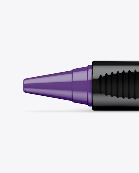 Glossy Click Pen Mockup   Top View PSD #2