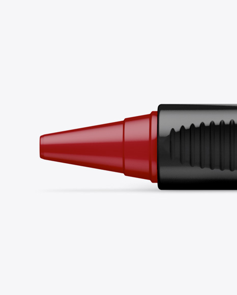 Matte Click Pen Mockup   Top View PSD #2