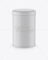 Download Matte Storage Jar Mockup - Front View (High-Angle Shot) in ...