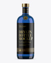 Download 1L Blue Glass Dry Gin Bottle Mockup in Bottle Mockups on Yellow Images Object Mockups