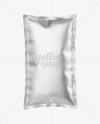 Matte Metallic Food Bag Mockup - Front View - Free Download Images High