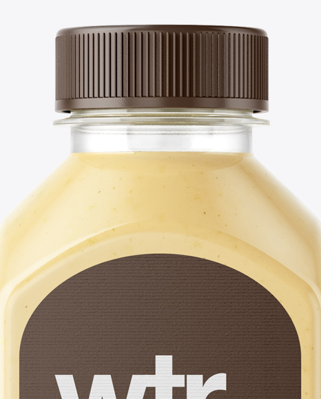 Download Square Banana Smoothie Bottle Mockup Front View In Bottle Mockups On Yellow Images Object Mockups PSD Mockup Templates